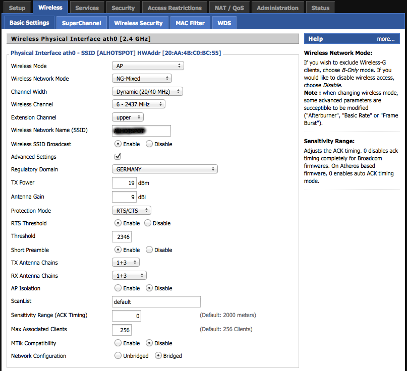 Linksys WRT160NL WLan