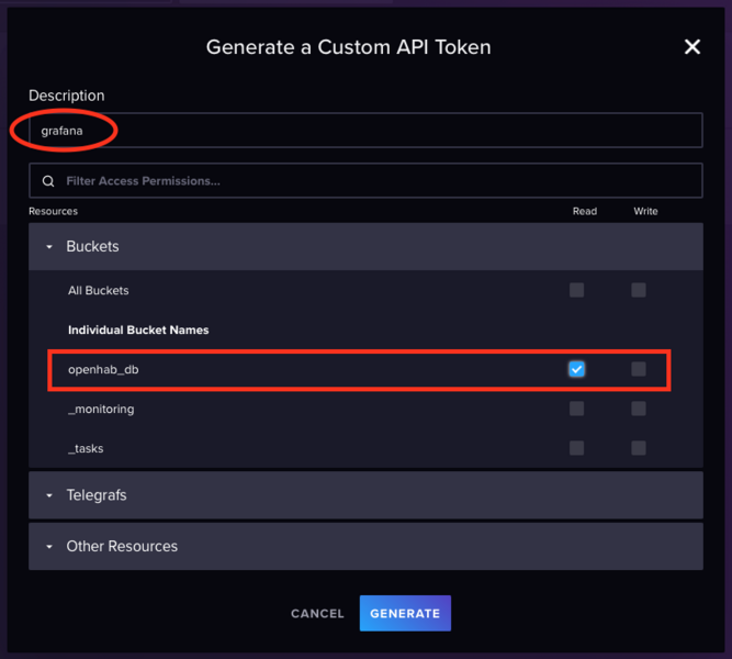 Datei:OpenHAB3 InfluxDB2 grafana Token.png