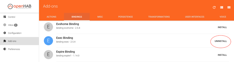 Datei:OpenHAB Exec Binding Installation.png