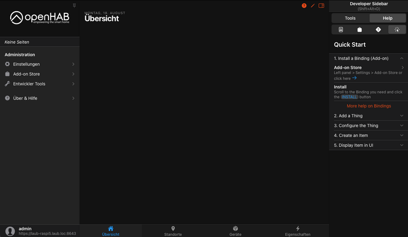 Datei:OpenHAB 5 Dashboard.png